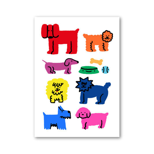 Print - Silly Doggies
